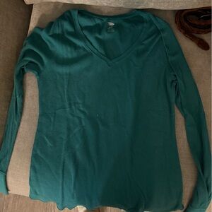 Old Navy Women's Teal Long Sleeve Top